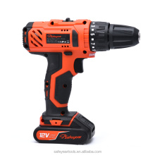 12V 3/8-inch Cordless Impact Drill Electric Tools 2 Batteries Screwdriver Set Hand Power Drills